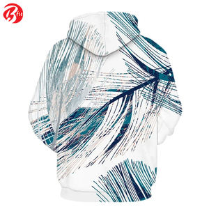 2024 Autumn Winter Men's Zipper Hoodies 3D Printed Casual Streetwear with New Style Plain Dyed Fashion Hoodies - Product Image 2