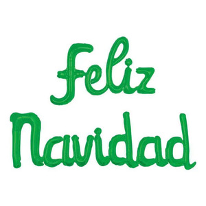 Set de Globos Metálicos con Letrero de Feliz Navidad - Colores Surtidos - Product Image 4