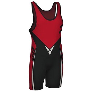 High Quality Custom Sublimation Wrestling Singlet 100% Polyester Breathable Dry Sleeveless Quick 7-12 Day Delivery <b>Cheap</b> Designs - Product Image 5