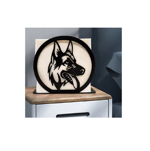 Servilletero de metal diseño de cara de perro restaurante café Hotel mesa de comedor servilletero de metal diseño moderno - Product Image 1