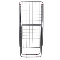 Séchoir à linge pliable Kanat Silver, robuste, écologique, avec structure en acier compacte, style papillon, capacité de 14,5 m, efficace