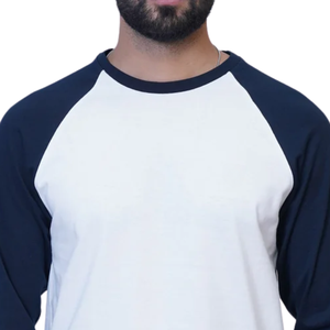 เสื้อสเวตเชิ้ตแขนยาวสีขาวและสีน้ำเงินกรมท่า พรีเมียม สวมใส่สบาย แบบยูนิเซ็กซ์ เนื้อผ้านุ่ม ทนทาน มีสไตล์ เหมาะสำหรับใส่ลำลองทุกวัน - Product Image 2