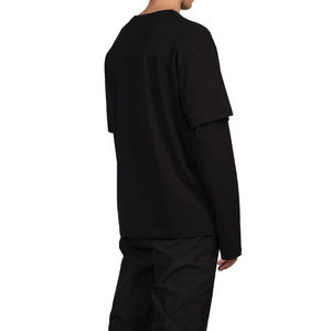 Motif solide impression numérique double couche personnalisé vierge délavé à l'acide t-shirt décontracté coton lourd double couche à manches longues - Product Image 2