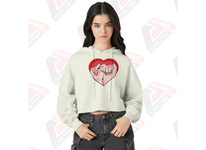 Sweat à capuche court pour homme élégant et confortable, 100 % coton, hiver, broderie perlée, impression numérique personnalisée, polaire légère pour superposition - Product Image 2