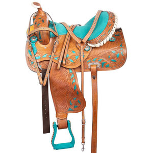 Sillín de caballo Premium de alta calidad, sillín de espectáculo occidental de cuero, estilo personalizado, tamaño de Color, origen Pakistán, hecho al mejor precio - Product Image 5