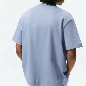เสื้อยืดทรงใหญ่โอเวอร์ไซส์เนื้อผ้าหนา สำหรับงานออกแบบเอง คุณภาพสูง เสื้อยืดเปล่าไซส์พลัสสำหรับผู้ชาย สำหรับโรงงานรับผลิตตามสั่ง - Product Image 2