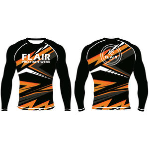 Personnalisé Durable Nylon BJJ Rash Guard Longue Protection UV Anti-UV Compression Chemise Respirant et Confortable - Product Image 5