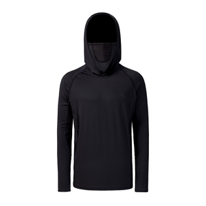 เสื้อฮู้ดดี้พิมพ์ลายโลโก้แบบกำหนดเอง ทรงปากปลา แห้งเร็ว แขนยาว โพลีเอสเตอร์ 100% สำหรับผู้ชาย ป้องกันรังสียูวี UPF 50+ น้ำหนัก 140 กรัม สำหรับตกปลาด้านหน้า/ด้านหลัง - Product Image 5