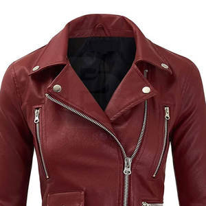 Chaqueta de Invierno de Cuero Vacuno Genuino de la Mejor Calidad para Mujer, Informal, Impermeable, Cortavientos, Transpirable, Cómoda, Talla Adulto, Lona - Product Image 4