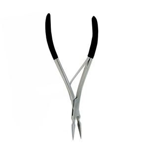 Venta al por mayor de pinzas para raíces astillas, pinzas para astillas Virtus de acero inoxidable recubierto con mango negro de un solo resorte - Product Image 5