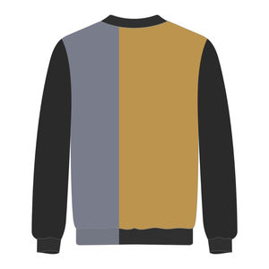 Pull tricoté Varsity Divine Nine Greek Fraternity Alpha Gold 3 tons avec broderie chenille Année de fondation - Product Image 3