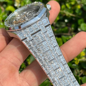 Montre personnalisée pour homme, prix direct usine, sertie de diamants de laboratoire, style Hip Hop, bijoux en diamant - Product Image 2