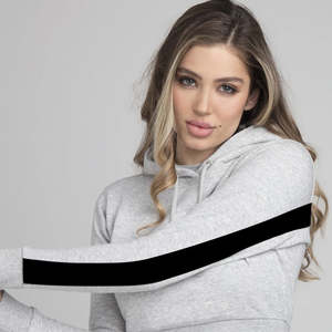 Sweat à capuche zippé personnalisé avec logo brodé pour femme, en coton éponge respirant, uni, écologique, séchage rapide, idéal pour l'hiver - Product Image 2