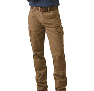 Pantalones Cargo para Hombre, Corte Regular, Nuevo Estilo de 6 Bolsillos, Cordón Ajustable, Logotipo Personalizado Impreso, Pantalones Cargo Lavados para Hombre - Product Image 3