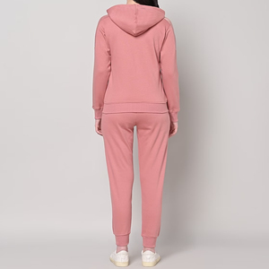 Conjunto Deportivo de Alta Calidad para Mujer, Sudadera con Capucha de Manga Larga y Cremallera Completa, Pantalones Jogger Holgados para Correr - Product Image 3