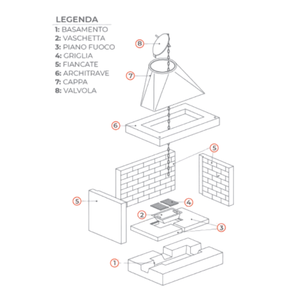 Lò sưởi Đốt Củi đúc sẵn với lò sưởi chịu lửa bán mở trên mô hình qr100fsx bên trái - Product Image 5