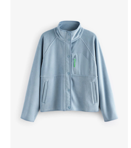 Sudadera hecha a medida lavada a la piedra lavada con ácido para mujer, Jersey informal de manga larga con cuello redondo y cremallera completa - Product Image 5