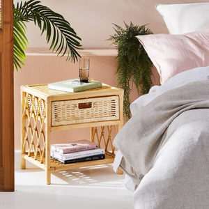 Meubles de chambre à coucher, décoration en rotin, tiroir, chevets modernes en bois de luxe, armoire de chevet en rotin fabriquée au Vietnam - Product Image 3