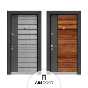 Puerta de Entrada de Alta Seguridad ABSDOOR, Acero Inoxidable Posmoderno, Aislamiento Térmico, Uso Interior, Elegante, para Apartamentos, Turquía - Product Image 3