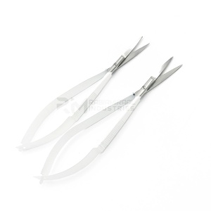 RMI กรรไกรสปริงสแตนเลสคุณภาพสูงเคลือบผงสีขาวใบมีดสีเงินเครื่องมือความงามที่ยั่งยืน - Product Image 3