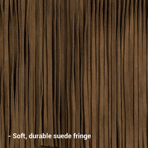 Chaqueta de ante Bohemia con flecos Festival con borlas largas - Product Image 4