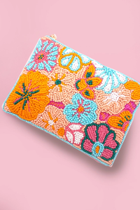 Venta al por mayor de fábrica, cuentas de semillas hechas a mano, bolsa de dinero con cuentas, diseño personalizado, patrón de Color de glowin fashion - Product Image 3