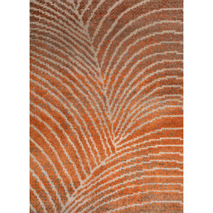 Alfombras de Lana y Seda de Bambú Anudadas a Mano Azalea AKWB-13006 para Sala de Estar, Pasillo, Patrón Abstracto, Alfombra de Yute de Algodón Orgánico - Product Image 3