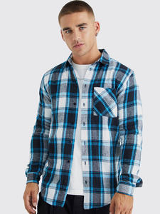 เสื้อลำลองสีขาวและสีขาวลายตารางสำหรับผู้ชายเสื้อลายตารางสำหรับผู้ชายทันสมัยทันสมัยทันสมัยทันสมัย - Product Image 4