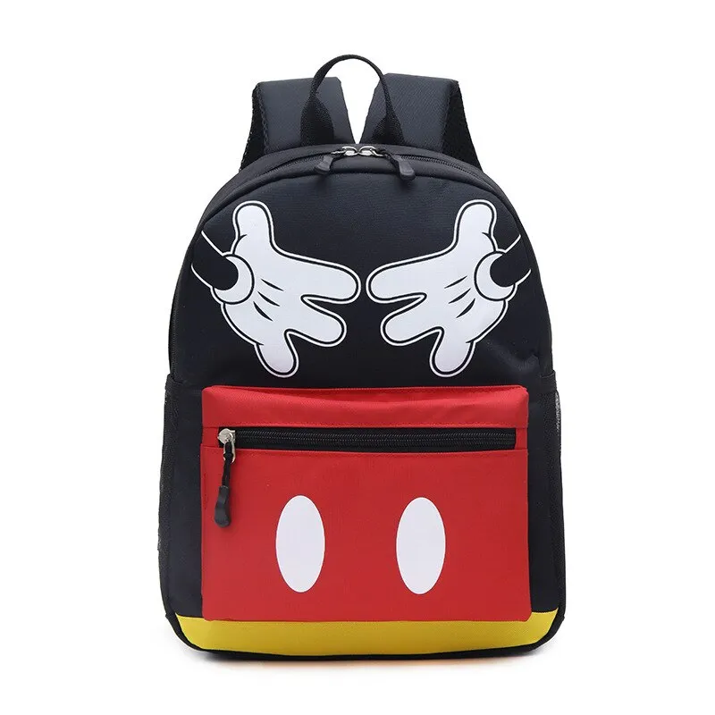 New Cute Unisex Mickey Prints Backpack Minnie children School Bags Boys and Girls Cartoon Shaped schoolbag baby kids