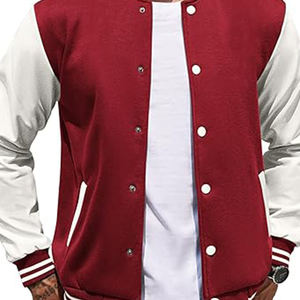 Vente en gros veste universitaire personnalisée pour l'obtention du diplôme d'études secondaires unisexe veste en cuir pour homme pom-pom girl hiker - Product Image 3