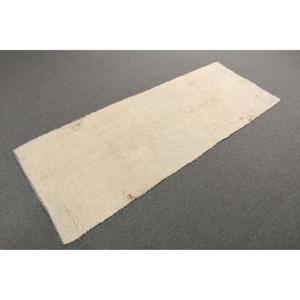Tapis turc vintage, tapis Kilim 2,5x6,7 pieds, tapis blanc gris à pois - Product Image 4