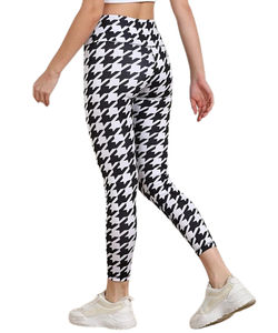 Vente chaude nouvelle mode impression patchwork leggings yoga fitness quatre aiguilles six lignes pantalon pour femme - Product Image 2