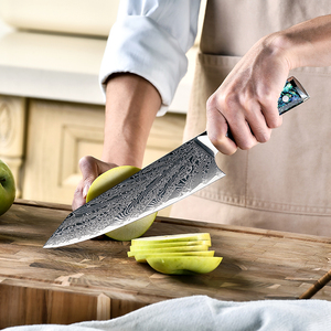 Couteau de chef Damas japonais de haute qualité personnalisé en gros Service OEM ODM nouveau manche trancheuse à viande Cutter - Product Image 2