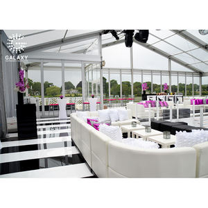 Tente à toit transparent de luxe personnalisée <span class=keywords><strong>pour</strong></span> fête de mariage, événement, tente à baldaquin à crête élevée, couverture en <span class=keywords><strong>toile</strong></span> escamotable imperméable à l'eau, imprimée, <span class=keywords><strong>pour</strong></span> une utilisation en intérieur - Product Image 4