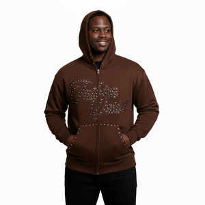 Sweat à capuche unisexe avec logo personnalisé de haute qualité anthracite pullover respirant Streetwear Heavyweight Oversized Thick Woven 2025 premium - Product Image 6