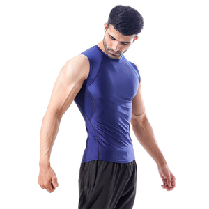 Camiseta sin mangas acanalada con cuello cuchara ajustada personalizada al por mayor de fabricación, camiseta sin mangas de algodón blanca para hombre de alta calidad hecha en Pakistán - Product Image 3