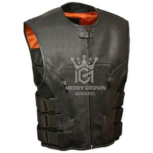 Chaleco de motorista de cuero de invierno reversible de calidad superior Servicio OEM Colores y tamaños personalizables Transpirable Impermeable al por mayor - Product Image 1