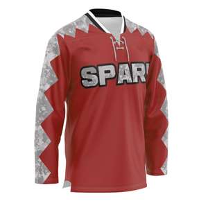 2024 maillots de hockey réversibles unisexes personnalisés en gros OEM costumes de hockey sur glace sublimés avec nom d'équipe pour hommes - Product Image 4