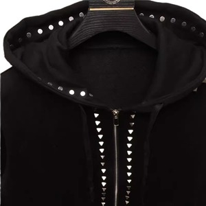 Sudaderas con capucha de hombre con diamantes de imitación de tarifa barata otoño transpirable hecho a medida cómoda ropa informal colores personalizados Logo 100% orgánico - Product Image 5