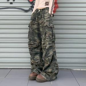 Pantalon camouflage décontracté pour homme, style streetwear, taille mi-haute, longueur entière, polyester/coton, fermeture à cordon - Product Image 5