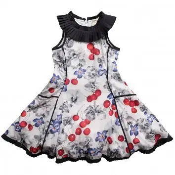 모든 크기의 원피스 대한 새로운 트렌드 소녀 드레스 주문 인쇄 인도에서 세계 와이드 수출