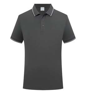 Nouveaux polos de designer personnalisés pour l'été Polos de golf de luxe à revers simples de couleur unie pour hommes - Product Image 4
