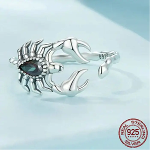 <b>925</b> <b>Silver</b> <b>Ring</b> with SCORPION Diamond Elegant Diamond <b>Rings</b> Collection - Product Image 6