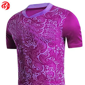 เสื้อซ้อมฟุตบอลระบายอากาศได้ดีสำหรับผู้ชายชุดเสื้อ100% ฟุตบอลผ้าโพลีเอสเตอร์ฝรั่งเศส - Product Image 5