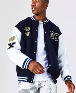 Vestes d'université en laine personnalisées en vrac pour hommes respirant Baseball Streetwear col à capuche broderie Chenille Letterman caractéristiques légères - Product Image 1