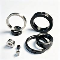 High Precision Custom CNC Machined Alloy Steel Locking Retaining Ring With Set Screw Mechanical Hardware Parts