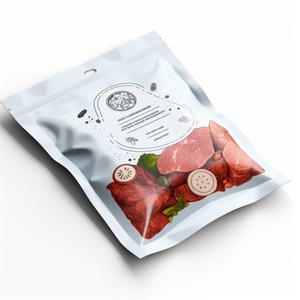 Fondo de pollo congelado Blanco Aspecto mate A prueba de humedad Sin olor Reutilizable Resistente a los golpes Bolsa de Mylar resellable de grado alimenticio Huecograbado - Product Image 2