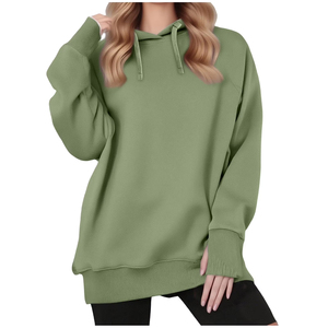 Sudaderas con Capucha Extra Grandes de Alta Calidad para Mujer, Otoño Invierno, Gruesas, con Impresión de Logotipo Personalizado, Estilo Casual Holgado - Product Image 5