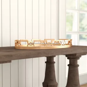 ถาดโลหะมันวาวสูงทำด้วยมืออุปกรณ์เสริมอเนกประสงค์สไตล์ฝรั่งเศสหรูหราทำจากเงินสำหรับเทศกาลคริสต์มาส - Product Image 5