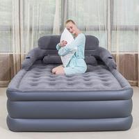 Lit gonflable pliable automatique avec pompe intégrée pour le camping en plein air, les voyages, matelas gonflable